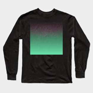 Mint green with pink metallic gradient Long Sleeve T-Shirt